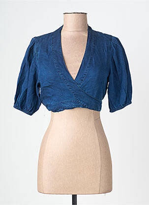 Top bleu MANGO femme