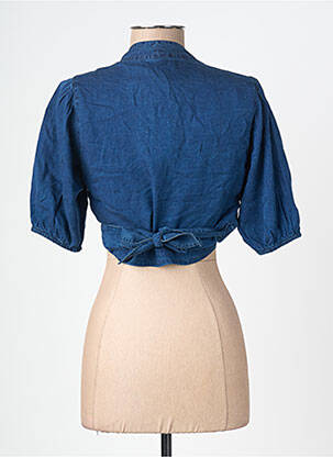 Top bleu MANGO femme