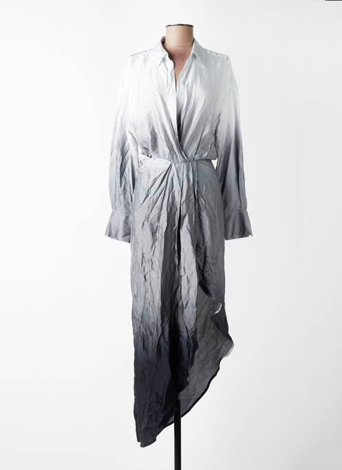 Robe longue gris MANGO femme