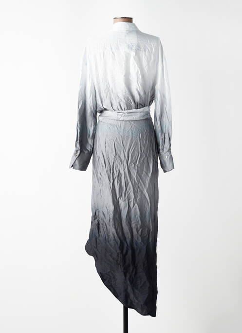 Robe longue gris MANGO femme
