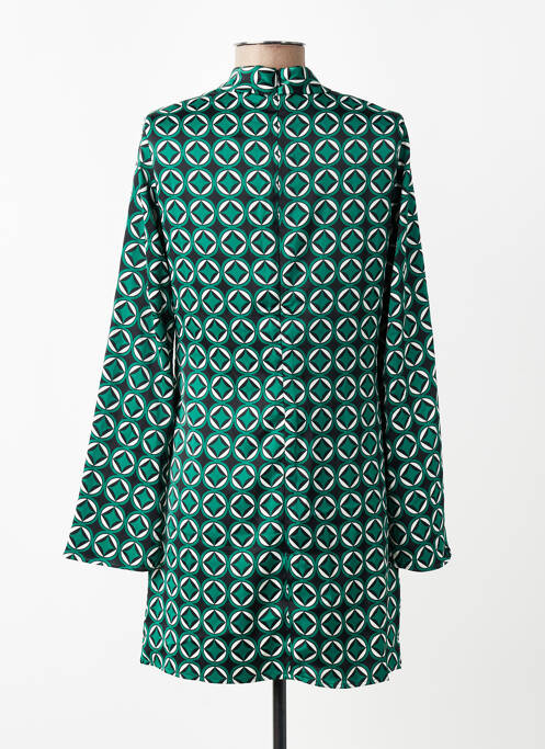 Robe mi-longue vert MANGO femme