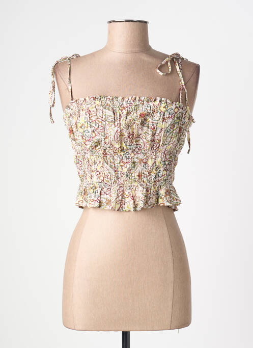 Débardeur marron MANGO femme