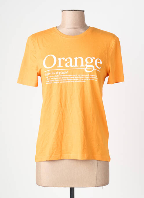 T-shirt orange ONLY femme