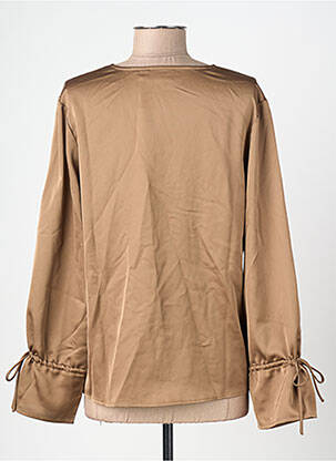 Chemisier manches longues manches longues marron VILA femme