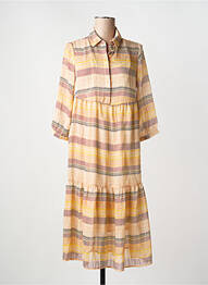 Robe longue jaune VERO MODA femme