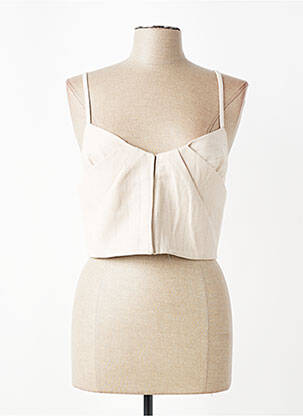 Top beige MANGO femme