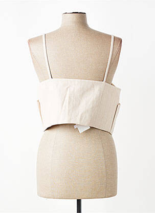 Top beige MANGO femme