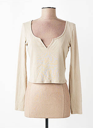 T-shirt beige TALLY WEIJL femme