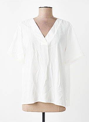 T-shirt col v blanc JACQUELINE DE YONG femme