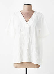 T-shirt col v blanc JACQUELINE DE YONG femme