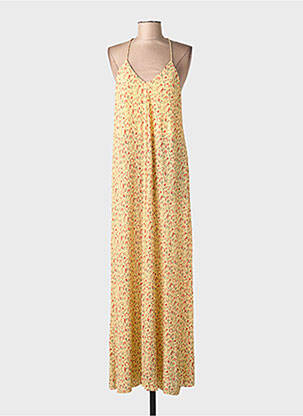 Robe longue jaune ONLY femme