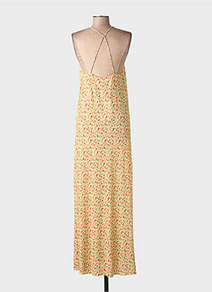 Robe longue jaune ONLY femme