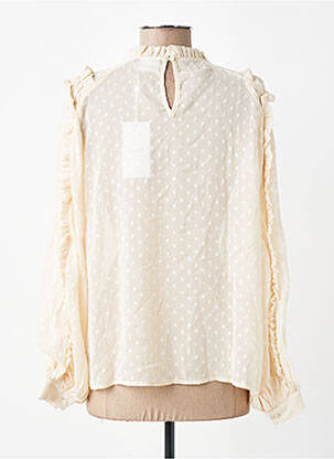 Chemisier manches longues manches longues beige VILA femme