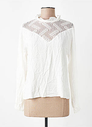 Chemisier manches longues manches longues blanc VILA femme