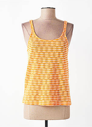Débardeur coupe droite sans manche orange VERO MODA femme