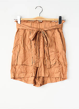 Short marron ONLY femme