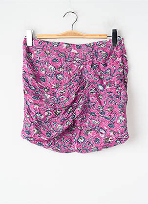 Jupe courte rose BROWNIE femme