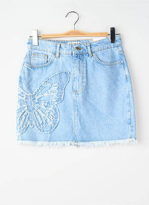 Jupe courte bleu ONLY femme