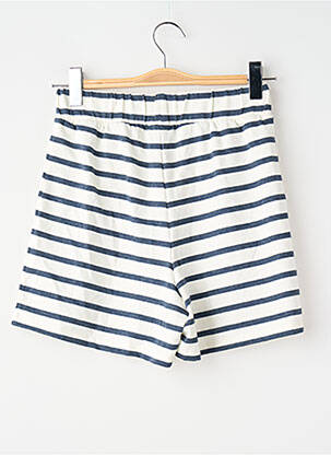 Short coupe droite taille haute blanc PIECES femme