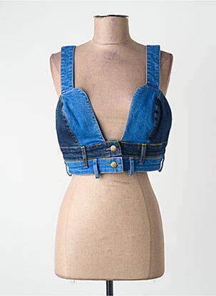 Crop top bleu YOUNG DESIGNERS femme