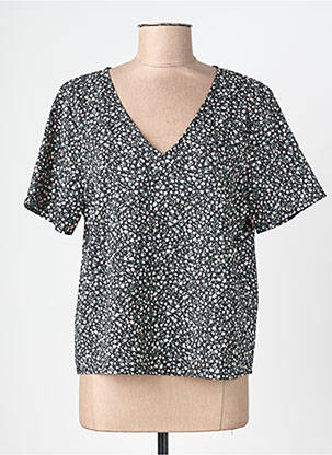 T-shirt coupe droite noir JACQUELINE DE YONG femme