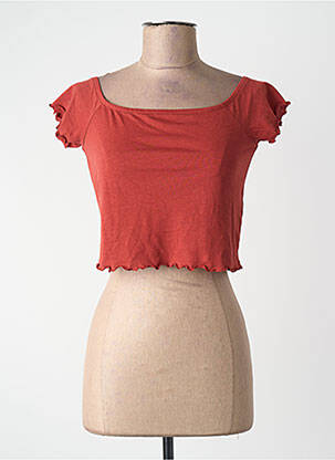 T-shirt manches courtes manches courtes marron VERO MODA femme