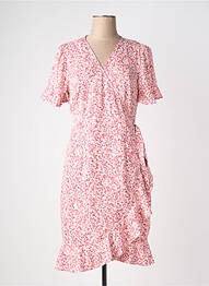 Robe courte manches courtes manches courtes rose ONLY femme