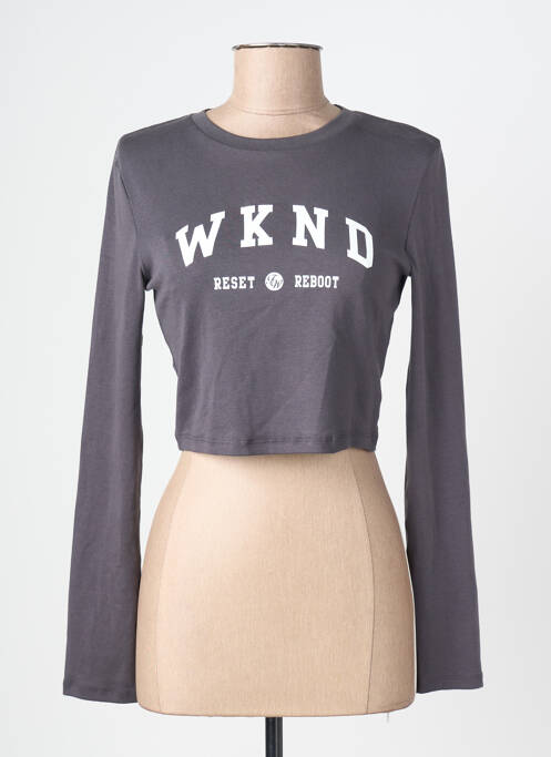T-shirt gris TALLY WEIJL femme