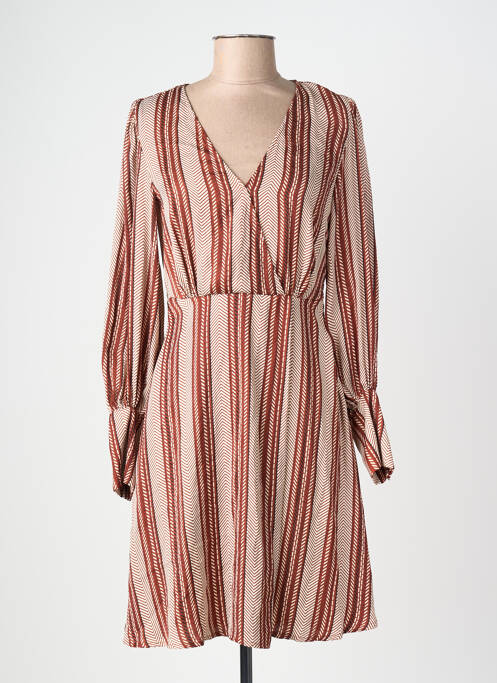 Robe courte marron VILA femme