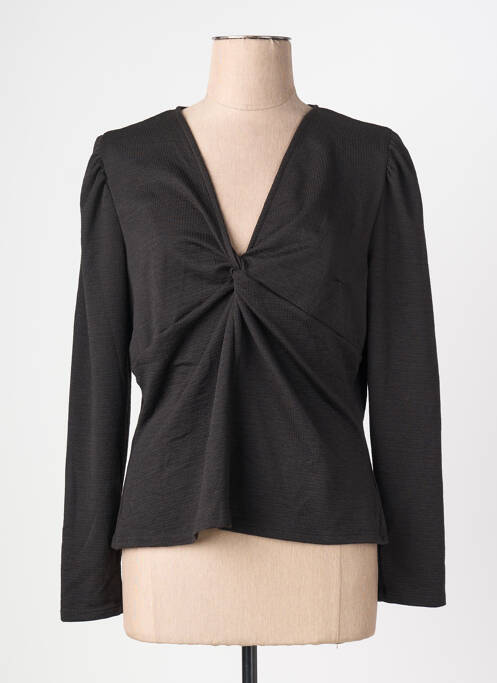 Top manches longues noir JACQUELINE DE YONG femme