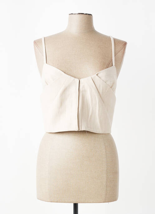 Top beige MANGO femme