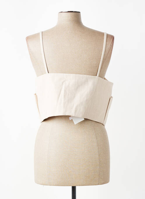 Top beige MANGO femme