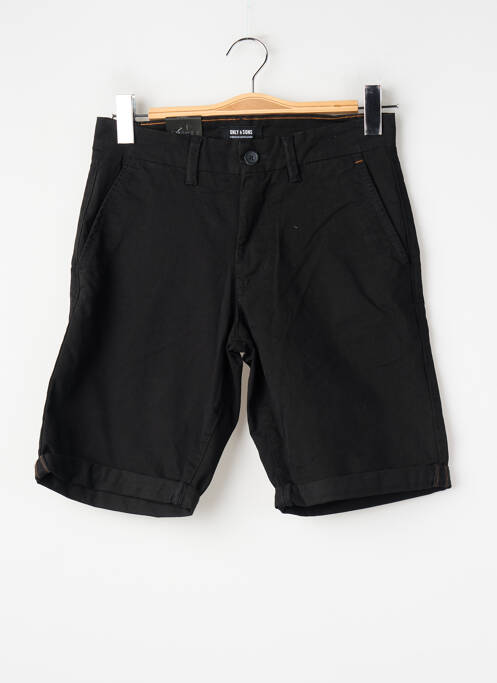 Short coupe droite noir ONLY&SONS homme