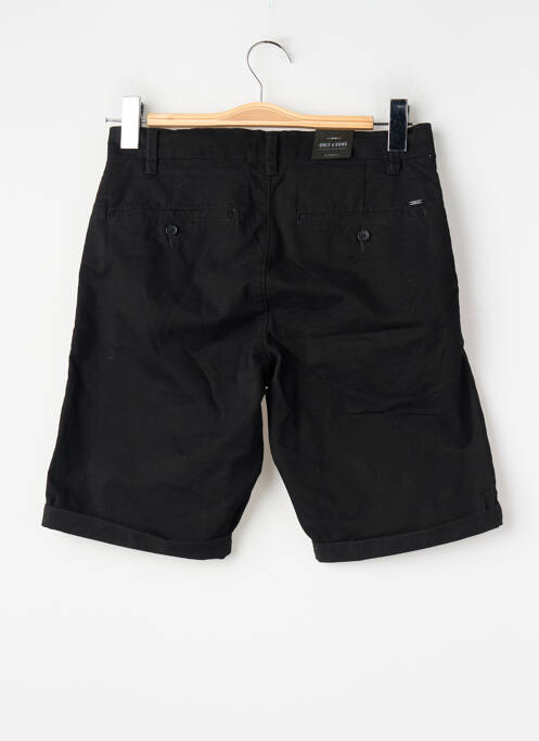 Short coupe droite noir ONLY&SONS homme
