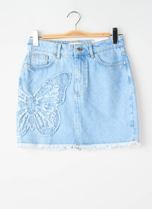 Jupe courte bleu ONLY femme
