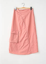 Jupe mi-longue rose NEON & NYLON femme