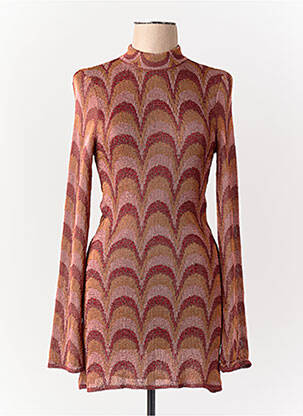 Robe courte rose MANGO femme