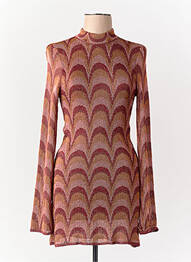 Robe courte rose MANGO femme