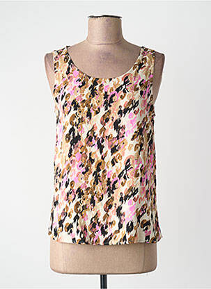 Blouse sans manche marron VERO MODA femme