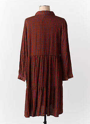 Robe courte marron JACQUELINE DE YONG femme