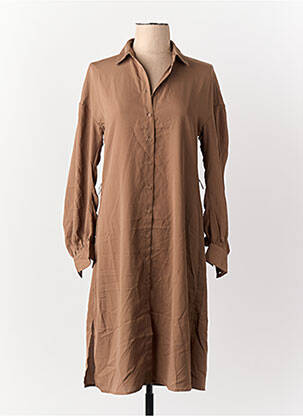 Robe longue marron ONLY femme