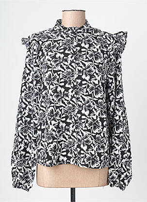Chemisier coupe droite manches longues noir VERO MODA femme