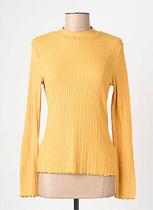 T-shirt jaune TOM TAILOR femme