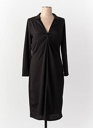 Robe mi-longue noir JACQUELINE DE YONG femme