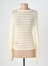 Pull beige MANGO femme