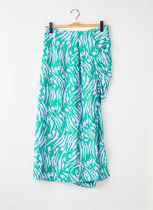 Jupe mi-longue taille normale vert VILA femme
