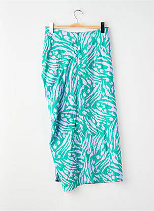 Jupe mi-longue taille normale vert VILA femme