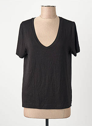 T-shirt noir MANGO femme