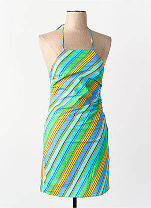 Robe courte bleu MANGO femme