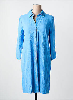 Robe mi-longue manches 3/4 manches 3/4 vert ONLY femme